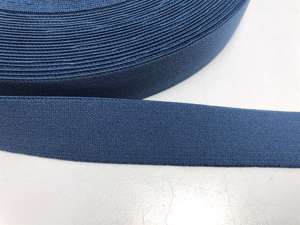 Blød elastik - velegnet til undertøj, 2,5 cm - ensfarvet, jeansblå